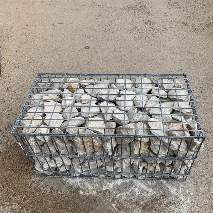 4.5mm Dia  5x10 Hole Metal Cage Retaining Wall Shorelines Wire Fence Rock Walls 0
