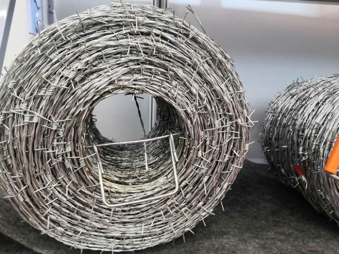 4 Points 2 Strands Electrical Galvanised Barbed Wire Double Twist 0