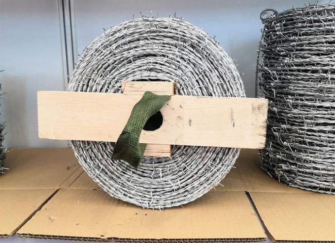 4 Points 2 Strands Electrical Galvanised Barbed Wire Double Twist 1