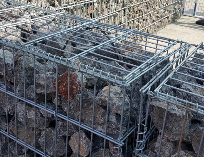 4.5mm Dia  5x10 Hole Metal Cage Retaining Wall Shorelines Wire Fence Rock Walls 2