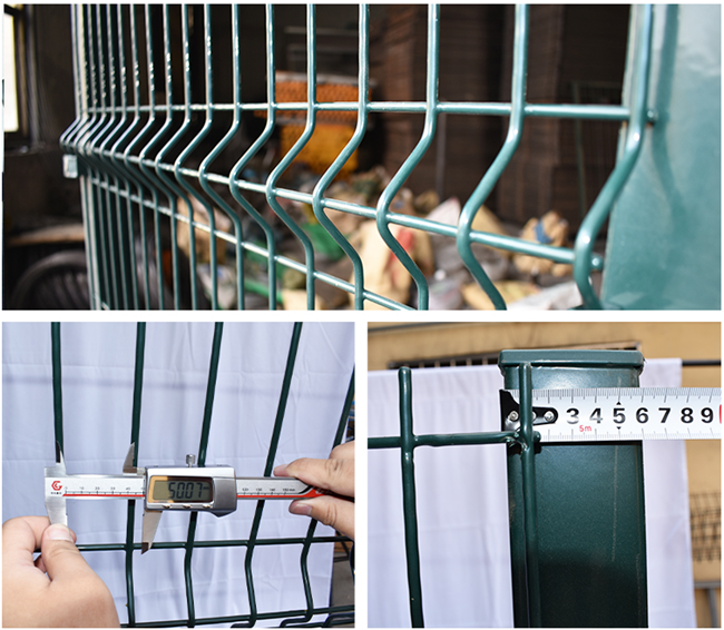 ECO Friendly PVC Coated Wire Mesh Fence 3D Curved Security Welded Fence 0