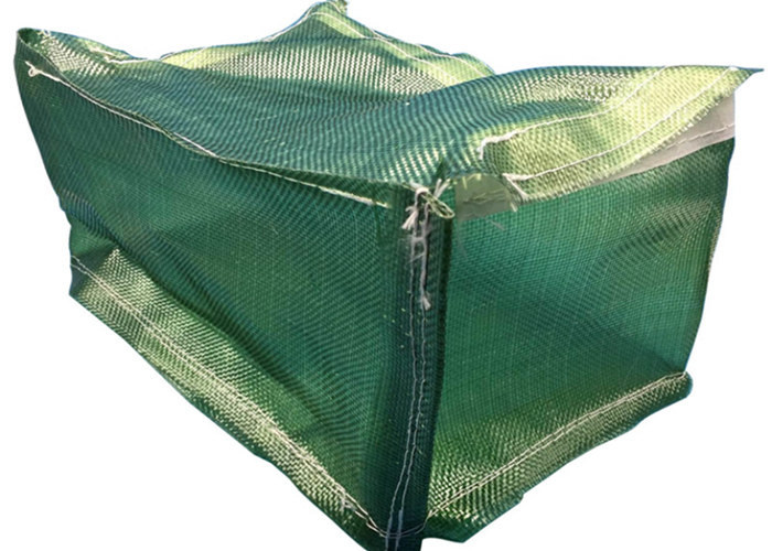 Waterproof 1*1*1m Woven Geotextile PET Gabion Bag ISO SGS