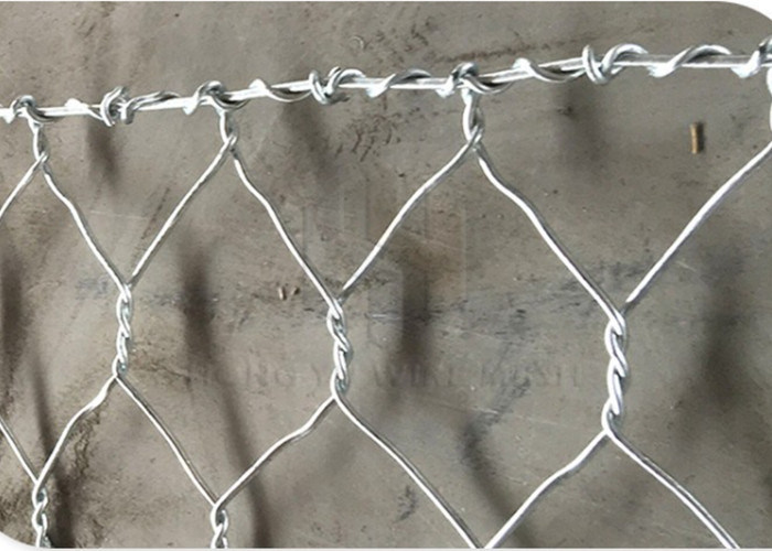 5m Galvanized Gabion Cage Bunnings 215g/M² Zinc Coated Rock Wall Cages