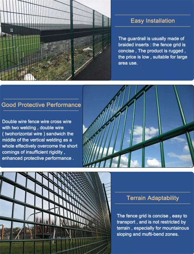 Privacy Protective Powder Pvc Coated Wire Mesh Fence 656 868 For Residential 1