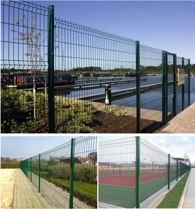 Outdoor Decorative Metal 3mm Plastic Coated Wire Fencing 3d Bending Curved Panel 3