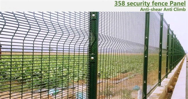V Folding Anti Cut Anti Climb Fence 3" X 1/2" Hole Size 358 Welded Wire Mesh 0