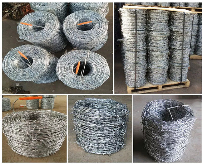 4 Points 2 Strands Electrical Galvanised Barbed Wire Double Twist 2