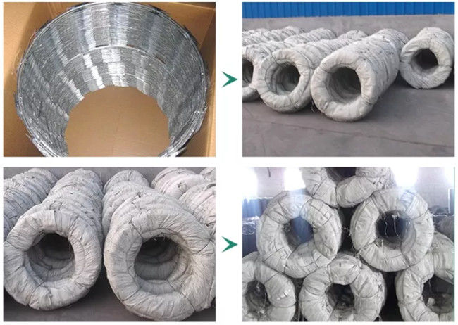 CBT-65 45 Cm Barbed Wire Security Galvanized Coil Wrapped Concertina Tape 3