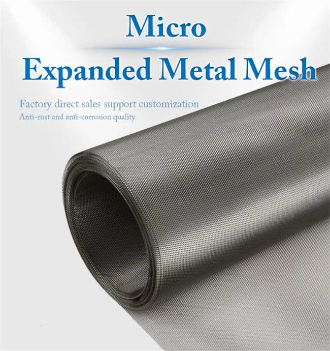 Customized Micro Hole Expanded Metal Wire Mesh For Industrial Usages 0