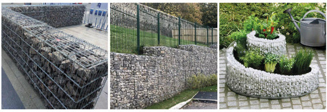 Galvanized Galfan 50×50mm Welded Gabion Mesh For Designing Fence Retaining Wall 2