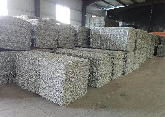 3mm Gabion Mesh Baskets Heavy Duty Triple Twisted Hexagonal Woven Galvanized Steel 1