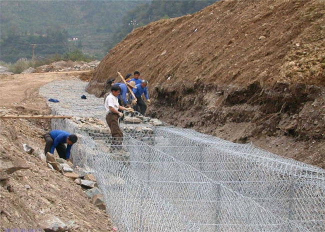 270g/M2 Zinc Coated Box Gabion Flood Control Stone Filled 3m X 1m X 0.5m 2