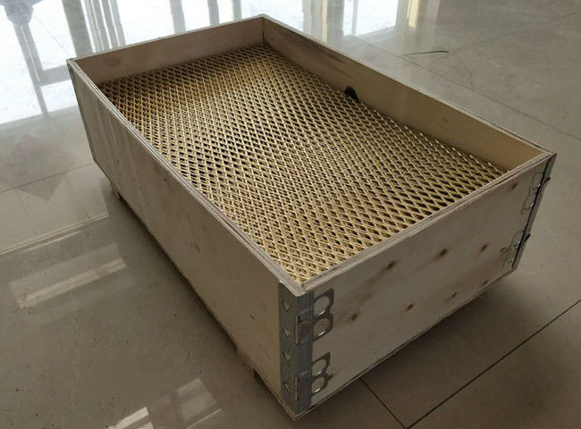 14mm H65 Thickness Expanded Brass Mesh MAX 3.4m Decorative Mesh Screen 1