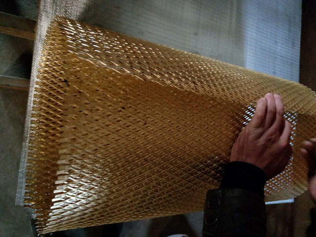 50mm Brass Mesh Sheets 4mm H62 Wire Cloth Perforated 0