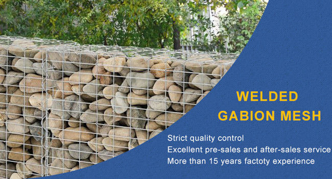 4mm Diameter 2.0x1.0x0.5 Welded Gabion Mesh Baskets Anti Erosion 0