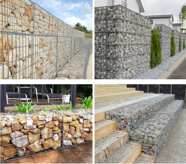 Flood Barrier Fence 6mm Welded Gabion Box Square Hole Galvanized 2