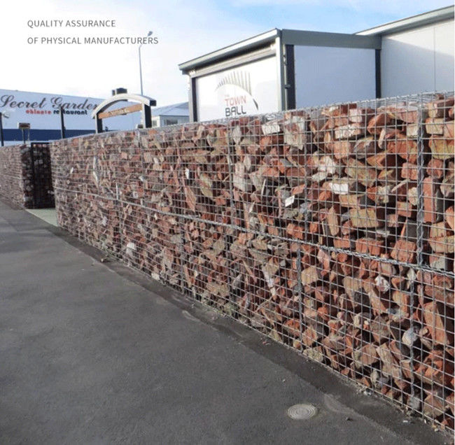PVC Coated Wire Fence Rock Walls Anti Corrosion Galfan Gabion Baskets 2