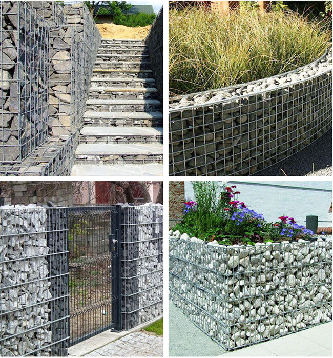 95% Zic Welded Lacing Wire For Gabion Baskets 1x1x0.5m 5x10cm 2
