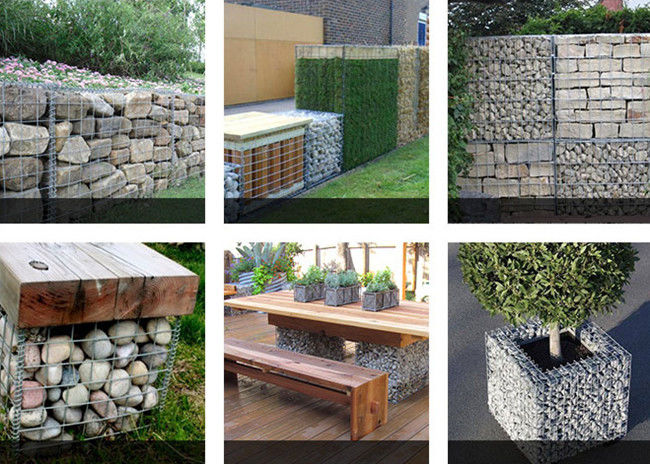 4mm Diameter 2.0x1.0x0.5 Welded Gabion Mesh Baskets Anti Erosion 2