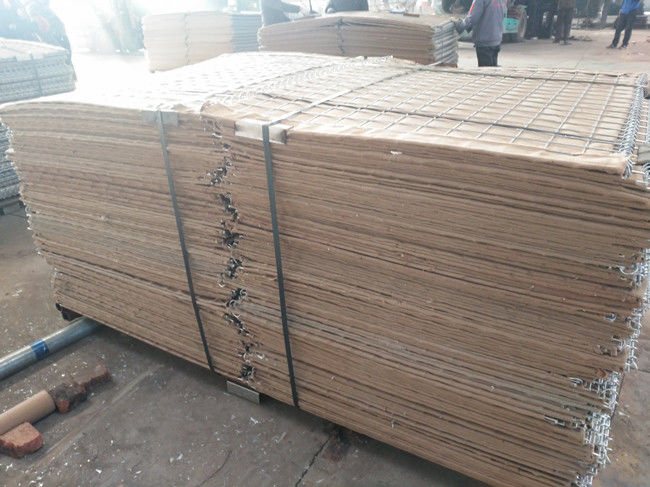 Portable  Flood Hesco Sand Barrier 5mm Stone Filled Wire Cages 1