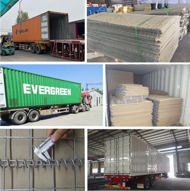 Portable  Flood Hesco Sand Barrier 5mm Stone Filled Wire Cages 2