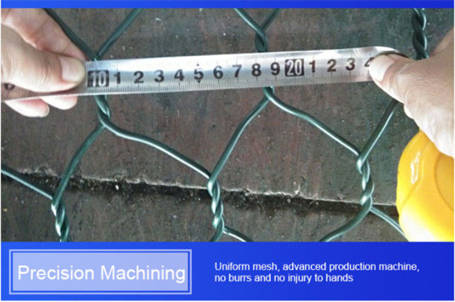 Triple Twist Stone Filled Woven Wire Gabion Baskets 2x1x1m 245g/M2 Zinc Coating 1