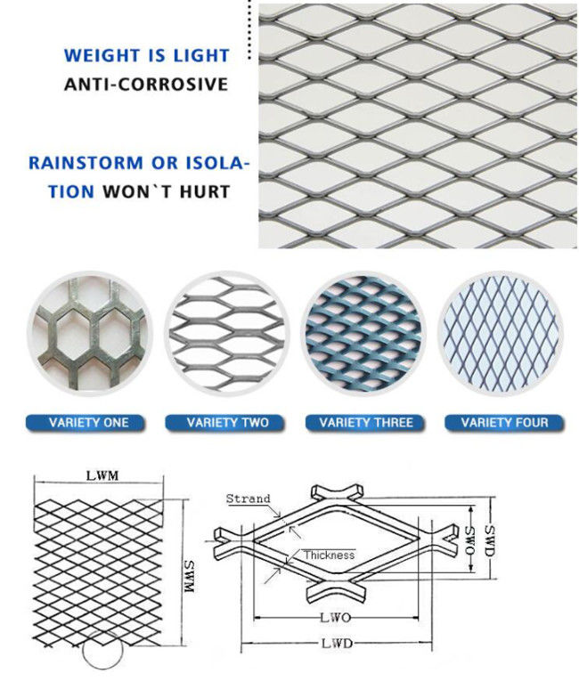 Ultra Fine Aluminum Expanded Metal Wire Mesh For Producing Electric Mosquito Swatter 0