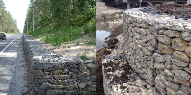 Flex PE Coated PVC Hexagonal Gabion Mesh Baskets HBGB Flood Control 3