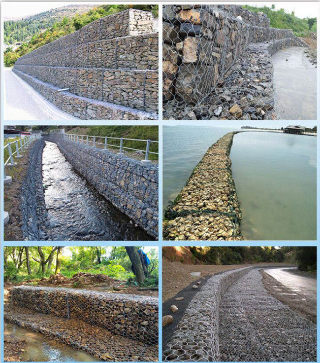3×3×6ft 2 Twisted Steel Gabion Mesh Basket Slope Bank Protective 2