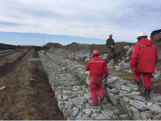 1×1×1m PVC Coated Gabion Mesh Baskets 380 Mpa HBGB Retaining Wall Mesh Cages 3