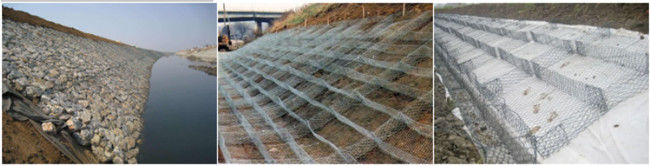 Hot Dipped Galvanized Gabion Mesh Basket 0.3m 4m Permeability For River Bank 1