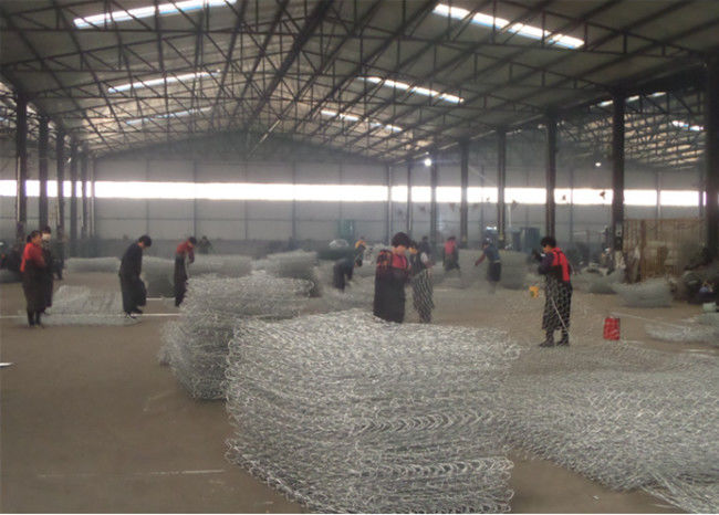 Woven Gabion Mesh Basket 2m X 1m X 1m Standard Size Galvanized Hexagonal 2