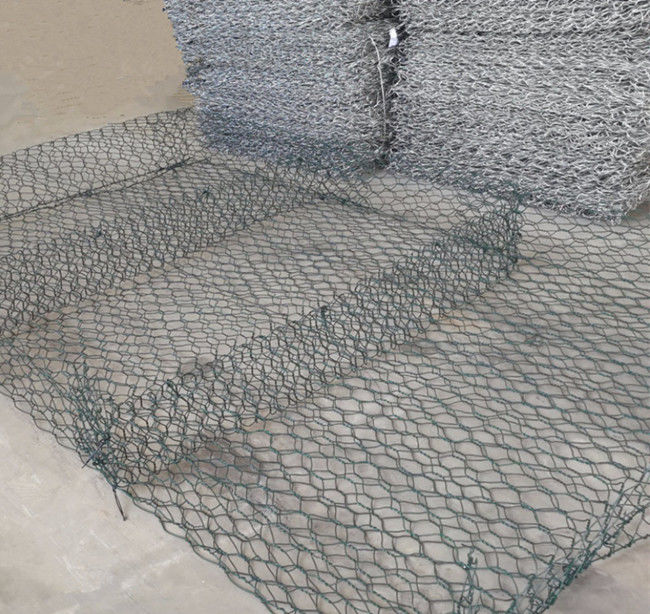 Hot Dipped Galvanized Gabion Mesh Basket 0.3m 4m Permeability For River Bank 0