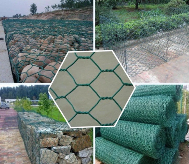 2mm Hex 1x1x0.5m Galvanised Steel Gabion Cages For Dam Protection 1