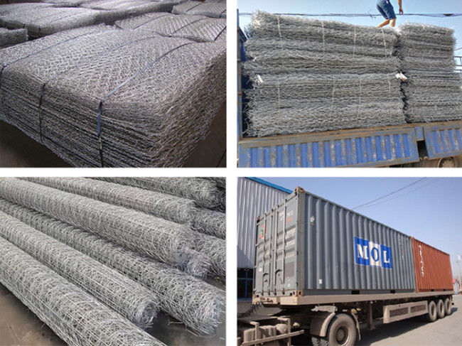 2mm Galvanized PVC Hexagonal Double Twisted Hexagonal Wire Mesh Protect Rock Fall 1
