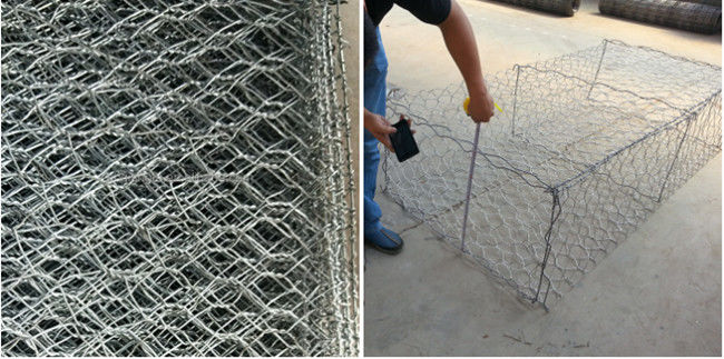 2mm Galvanized PVC Hexagonal Double Twisted Hexagonal Wire Mesh Protect Rock Fall 0