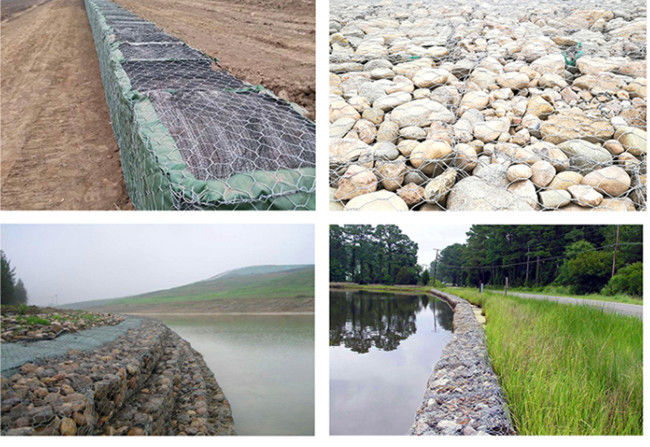 550 Mpa Woven Galvanized Gabion Box 380N Stone Cages For Landscape Boundaries 2