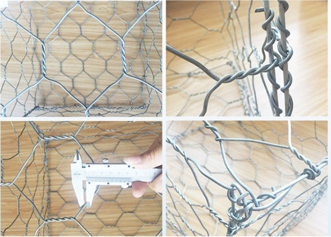 0.3m Woven Galvanised PVC Coated Gabion Box Retaining Wall Beach Reinforcement 0