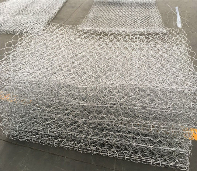 2x1x1m Rock Weaving Galvanized Gabion Box For Stone Retaining Wall 1