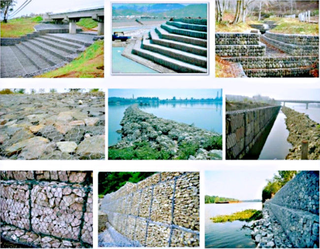 6x1x1m 380 MPa Heavy Duty Gabion Baskets 3 Twist Durability And Flexibility 3