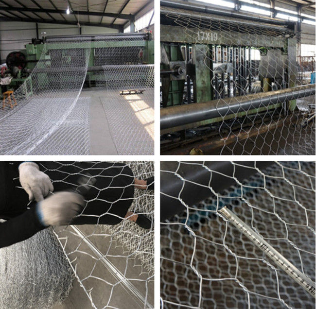 5 Twist 3 ×1×0.3m GI Wire Galvanized Gabion Box Mattress For Seashore Protection 0