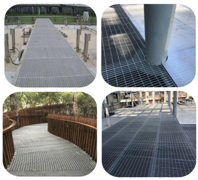 Metal Carbon Steel Galvanized Serrated Bar Grating For Construction And Sidewalk 1