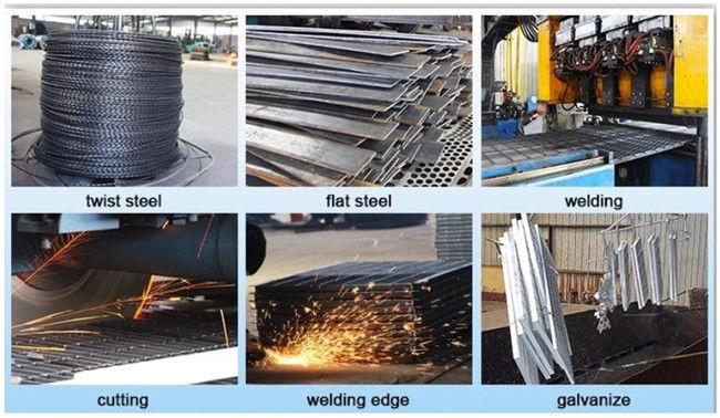 Smooth Swaged Aluminium Walkway Plain Bar Grating Anti Corrosion 1