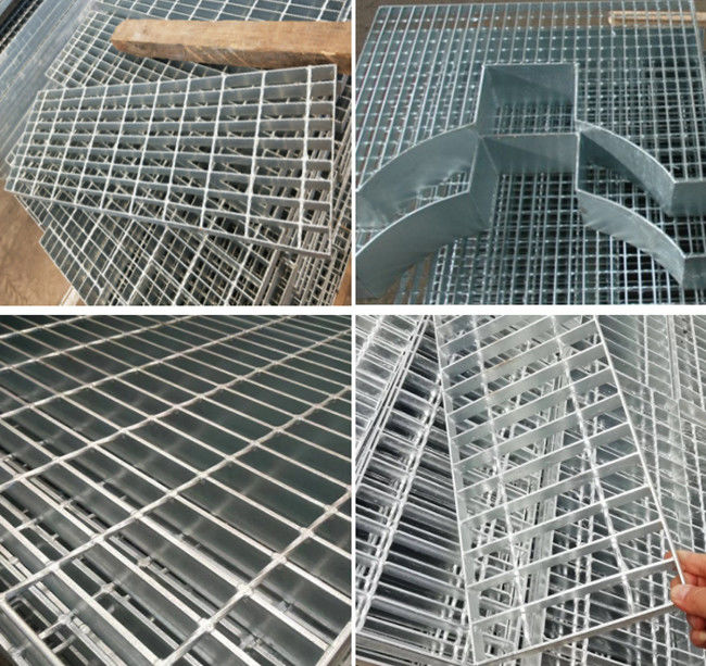 Durable Antiwear Steel Floor Plain Bar Grating 8x8 Heavily Galvanized 0