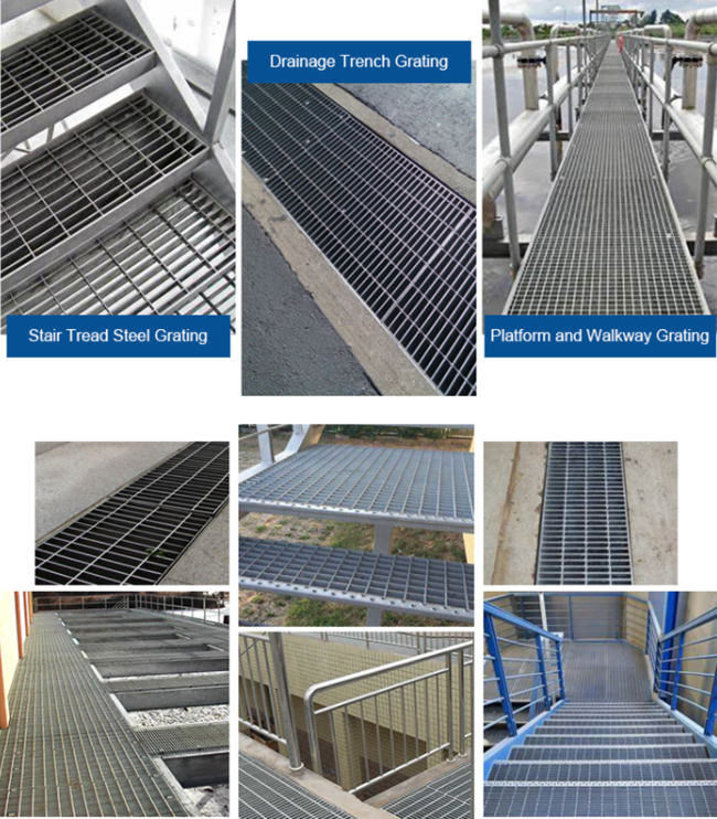 Smooth Swaged Aluminium Walkway Plain Bar Grating Anti Corrosion 2