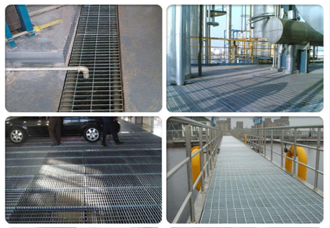 1m Press Locked Plain Bar Grating Dovetail Swage Low Carbon Steel 1
