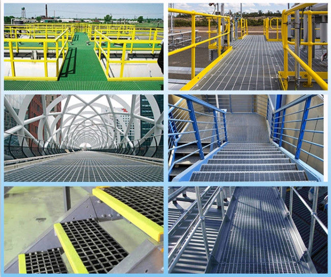 Hot Dipped Lightweight Walkway Aluminum Bar Grating ODM Anti Corrosion 3