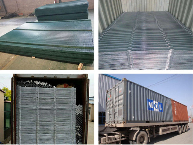 HBGB V Folded Top RAL 2.2m Anti Climb Mesh Fence OEM Anti Cut 3