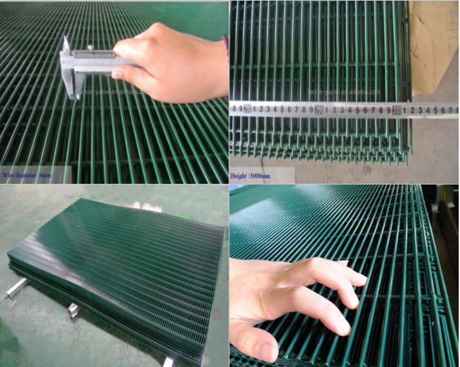 HBGB V Folded Top RAL 2.2m Anti Climb Mesh Fence OEM Anti Cut 1