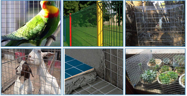 Yellow 6m PVC Coated Galvanized Welded Wire Mesh Panels Q195 Square Hole 1